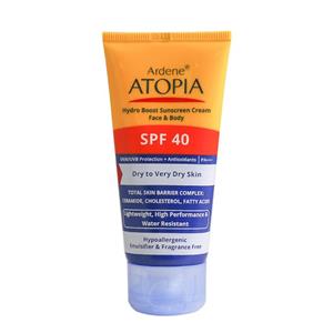 کرم ضد آفتاب رطوبت رسان SPF 40 آتوپیا آردن پوست خشک حجم 50 میل Ardene Atopia Hydro Boost Spf40 Sunscreen Cream For Dry To Very Dry Skin 50ml