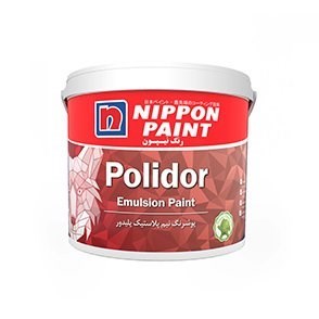 رنگ نیم پلاستیک اقتصادی پلیدور نیپون کد 630 دبه 10 کیلویی (2.5 گالن)