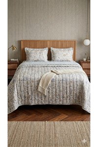 کاور دو نفره رنگ کرم اورجینال آیبرک هوم تکستایلAYBERK HOME TEXTİLE