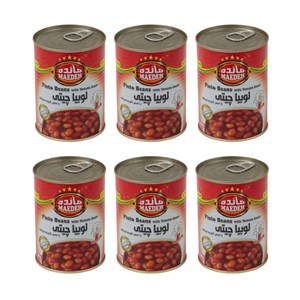 کنسرو لوبیا چیتی با سس گوجه فرنگی مائده - 380 گرم مجموعه 6 عددی