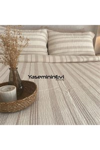 کاور یک نفره قهوه ای اورجینال یاسمینینوYASEMİNİNEVİ