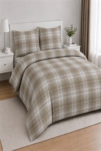 کاور دو نفره قهوه ای اورجینال نساجی خانگی فریجاFreyja Home Textile