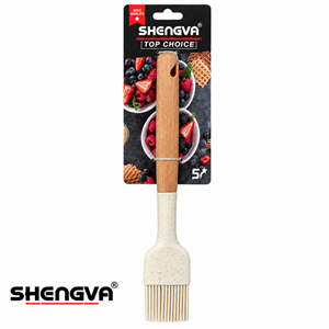 فرچه دسته چوب سیلیکونی کرم SHENGYA شنگیا