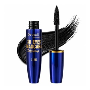 ریمل حجم‌دهنده و بلندکننده مژه دی‌ سل مدل 3D Eyes Mascara رنگ مشکی با برس فیبری باریک، ضد آب، ضد حساسیت، ماندگاری 8 ساعت و مناسب مژه های کم پشت و کوتاه برای استفاده روزانه