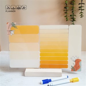 تابلو پلنر پلکسی ۲۰×۳۰ رومیزی یا مگنتی به همراه ماژیک