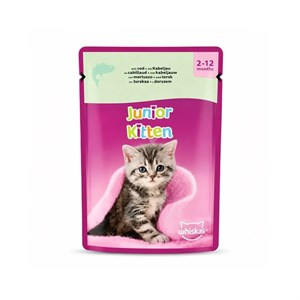 پوچ ویسکاس بچه گربه طعم ماهی کاد در ژله 85 گرم