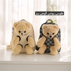 کوله کد 9288 (پس کرایه) - طوسی روشن گوچی ریز