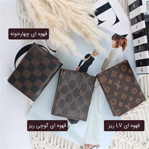 جاکارتی کد 3871 - قهوه ای چهارخونه
