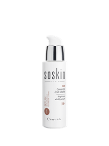 سرم روشن کننده و حیات بخش ویتامین سی ساسکین Soskin Brightness Vitality Serum