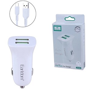 شارژر فندکی 12 وات ارلدام ES-CC22کابل تایپ سی