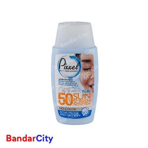 ضدآفتاب فلوئیدی بی رنگ پیکسل SPF50 پوست چرب و جوشدار حجم 50 میلی لیتر | انقضا: 1408.02.26