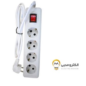 سیم سیار 4خانه 3  متری پارت الکتریک(نیک