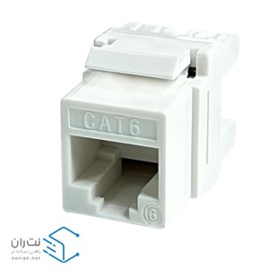 کیستون شبکه Cat6 UTP سفید ۱۸۰ درجه ونتولینک