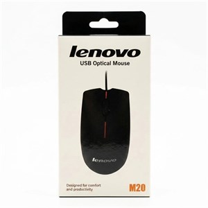 موس سیم‌دار لنوو Lenovo مدل M20 – طراحی ارگونومیک، دقیق و متمرکز بر بهره‌وری