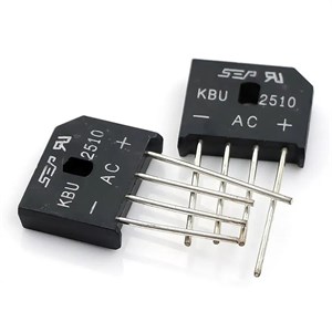 پل دیود KBU2510 شانه ای تخت 25 آمپر 1000 ولت