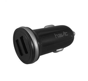 شارژر فندکی 12 وات دو پورت هویت مدل HV-H225 Havit HV-H225 12W Dual USB Car Charger