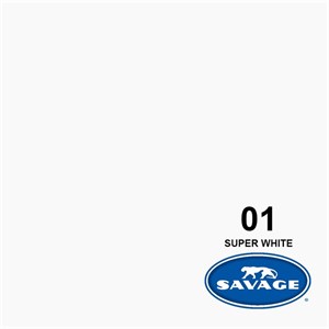 فون کاغذی سفید Savage Widetone Seamless #01 Super White