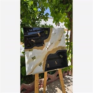 ساعت دیواری رزینی سایز 70 در 70 مبلمان نوراس مدل 14134896