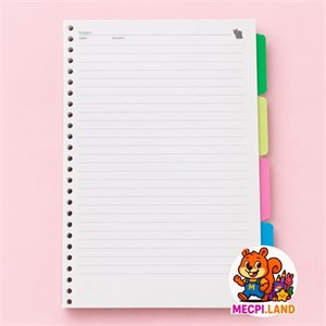 کاغذ کلاسور مدل  26 حلقه بسته 100 عددی