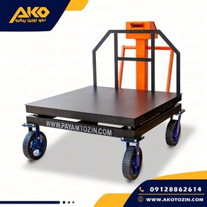 باسکول چرخدار مدل TS2000 پیام توزین ظرفیت 2000کیلوگرم