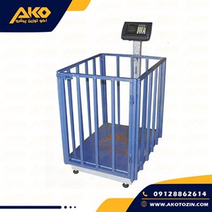 باسکول دامکش قفس دار پایه دار ظرفیت 350 کیلوگرم نیکو