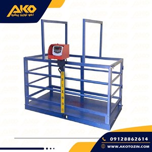 باسکول دامکش 4 لودسل قفس دار چرخدار ظرفیت 3تن نیکو