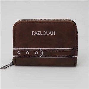 جا کارتی چرم مصنوعی (فوم باکیفیت) زیپ‌دار با فضای کارت زیاد و طرحی ساده کد 18111س