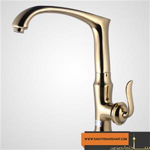 شیر ظرفشویی البرز روز مدل اسپیرال طلایی