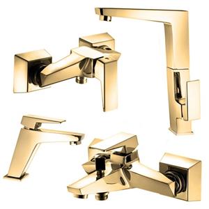 ست کامل شیرآلات البرز روز مدل کروز طلایی