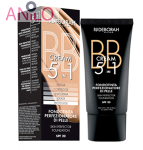 کرم پودر BB کرم دبورا شماره 1 deborah BB cream 5in1 foundation