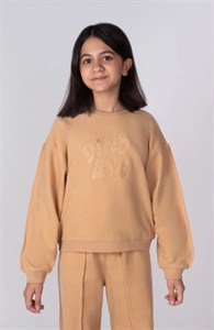 بلوز سلانیک آستین پینتاکس دار (ست با کد 10543)
