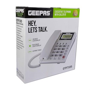 تلفن رومیزی جیپاس GTP7185 | خرید تلفن رومیزی جیپاس با دفترچه و حافظه تماس