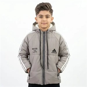 کاپشن پسرانه ADIDAS خاکی شمعی