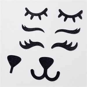 پک چشم و پوزه نمدی عروسک