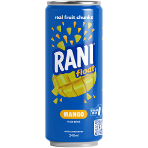 آبمیوه قوطی با تکه های میوه انبه رانی 240ml ( 24عددی)