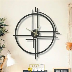 ساعت دیواری فلزی دکوراتیو | سبک مدرن مناسب دکور پذیرایی و اتاق خواب