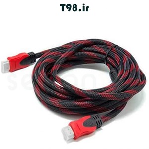 کابل HDMI دی ام ۵ متری جنس کنفی رنگ قرمز