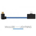 Zephone blue micro usb to lightning