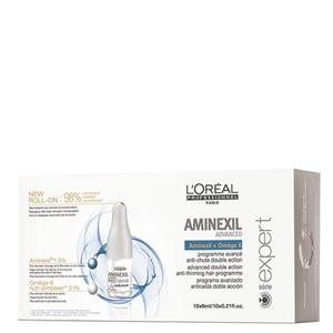 پک کپسول 10 تایی ضدریزش مو لورال پروفشنال مدل Aminexil Advanced حجم 6*10 میل