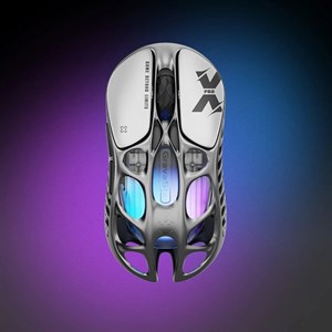 موس گیمینگ GravaStar Mercury X Pro 8KHz Wireless Interstellar Silver