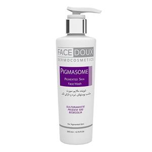 ژل صورت پیگمازوم فیس دوکس مناسب پوست تیره و دارای لک 200 میلی لیتر Facedoux Pigmasome Face wash For Dark Skin 200 ml