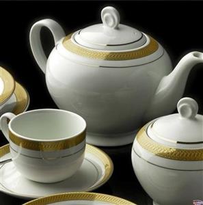 سرویس چینی 12 پارچه چای خوری چینی زرین ایران مدل ایتالیا اف ترمه درجه یک Zarin Iran Porcelain Inds Italia F Cashmere 12 Pieces Tea Set High Grade