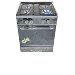 اجاق گاز طرح فر اطلس جواهر 4 شعله نما شیشه