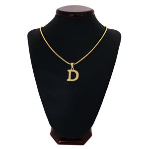 گردنبند مردانه طرح حرف D کد h012