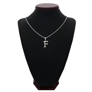 گردنبند مردانه طرح حرف F کد h01