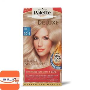 کیت رنگ مو پلت سری Deluxe مدل Shiny Golden Blond شماره 1-10 Palette Kit Deluxe Shiny Golden Blond Shade 10-1