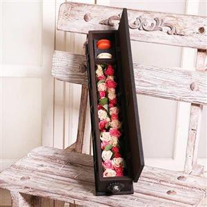 صندوقچه پرچین هرمس با گلهای رز مینیاتور