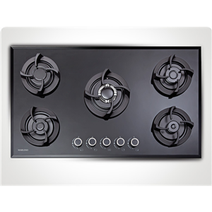 گاز رومیزی 5شعله شیشه ای مارلینو مدل M10