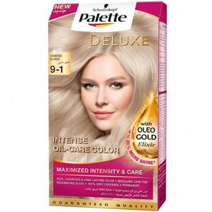 کیت رنگ مو پلت سری Deluxe مدل Diamond Blond شماره 1-9 Palette Kit Deluxe Diamond Blond Shade 9-1