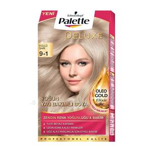 کیت رنگ مو پلت سری Deluxe مدل Diamond Blond شماره 1-9 Palette Kit Deluxe Diamond Blond Shade 9-1